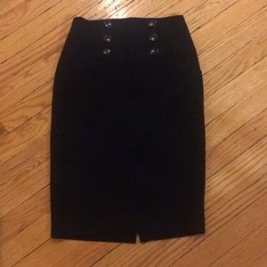 Black pencil skirt